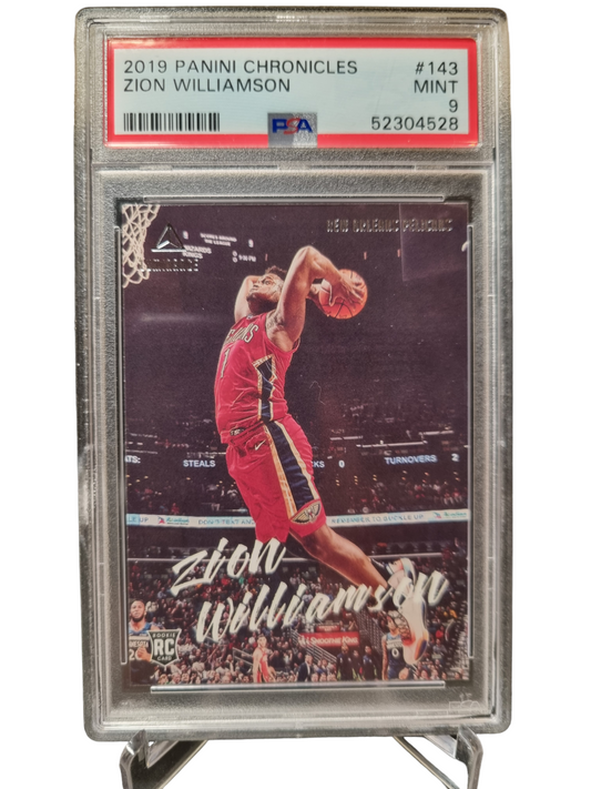 2019 Panini Chronicles Luminance #143 Zion Williamson Rookie Card PSA 9 Mint