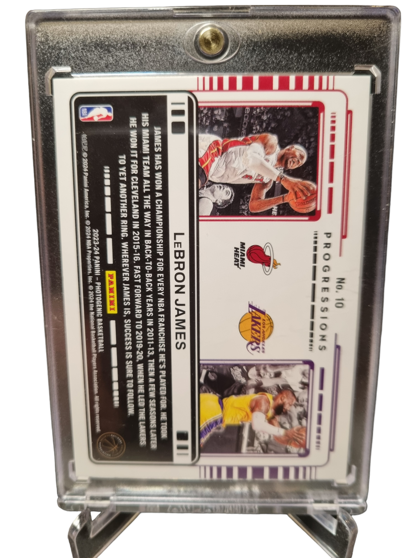 2023-24 Panini Photogenic #10 Lebron James Progressions Holo Maze 23/25 SSP