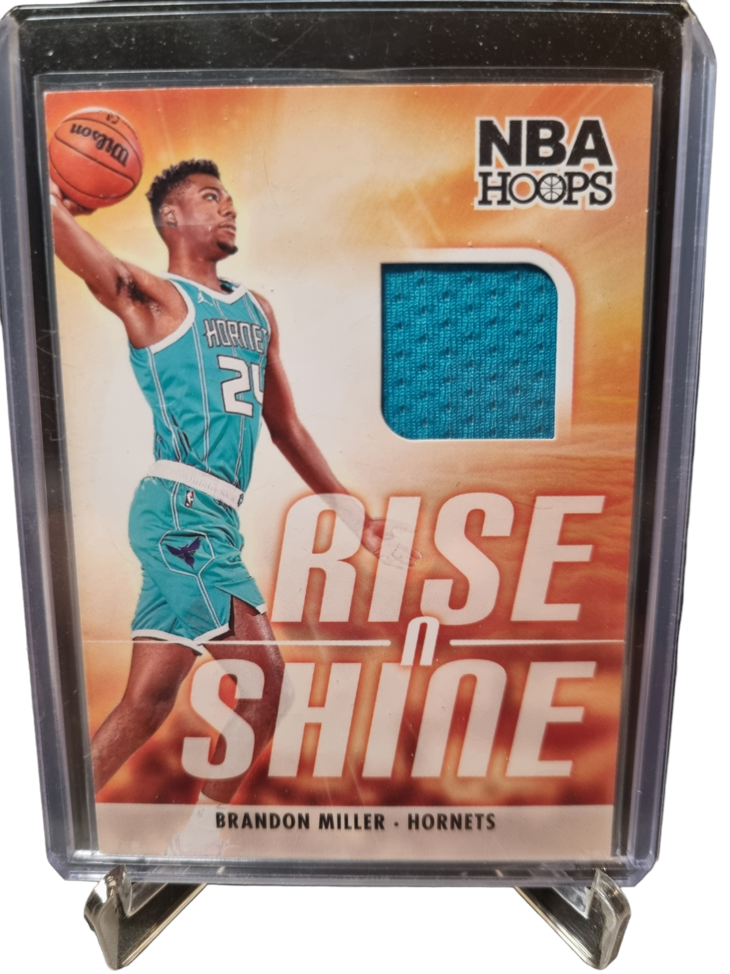 2023-24 Panini Hoops #RS-MIL Brandon Miller Rookie Card Rise N Shine Patch