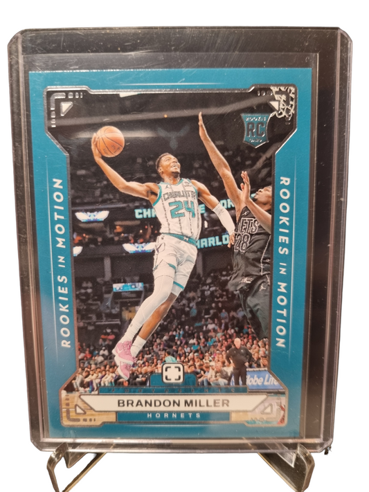 2023-24 Panini Photogenic #12 Brandon Miller Rookie Card Rookies In Motion