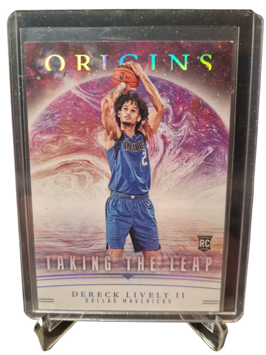 2023-24 Panini Origins #5 Dereck Lively II Rookie Card Taking The Leap