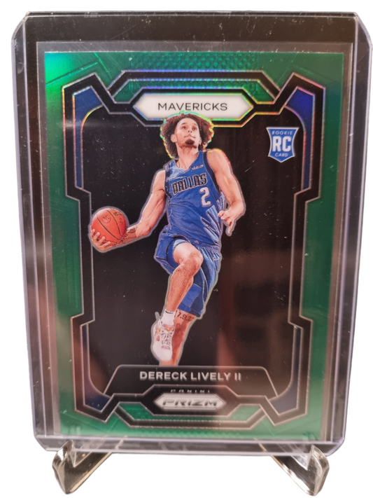 2023-24 Panini Prizm #163 Dereck Lively II Rookie Card Green Prizm