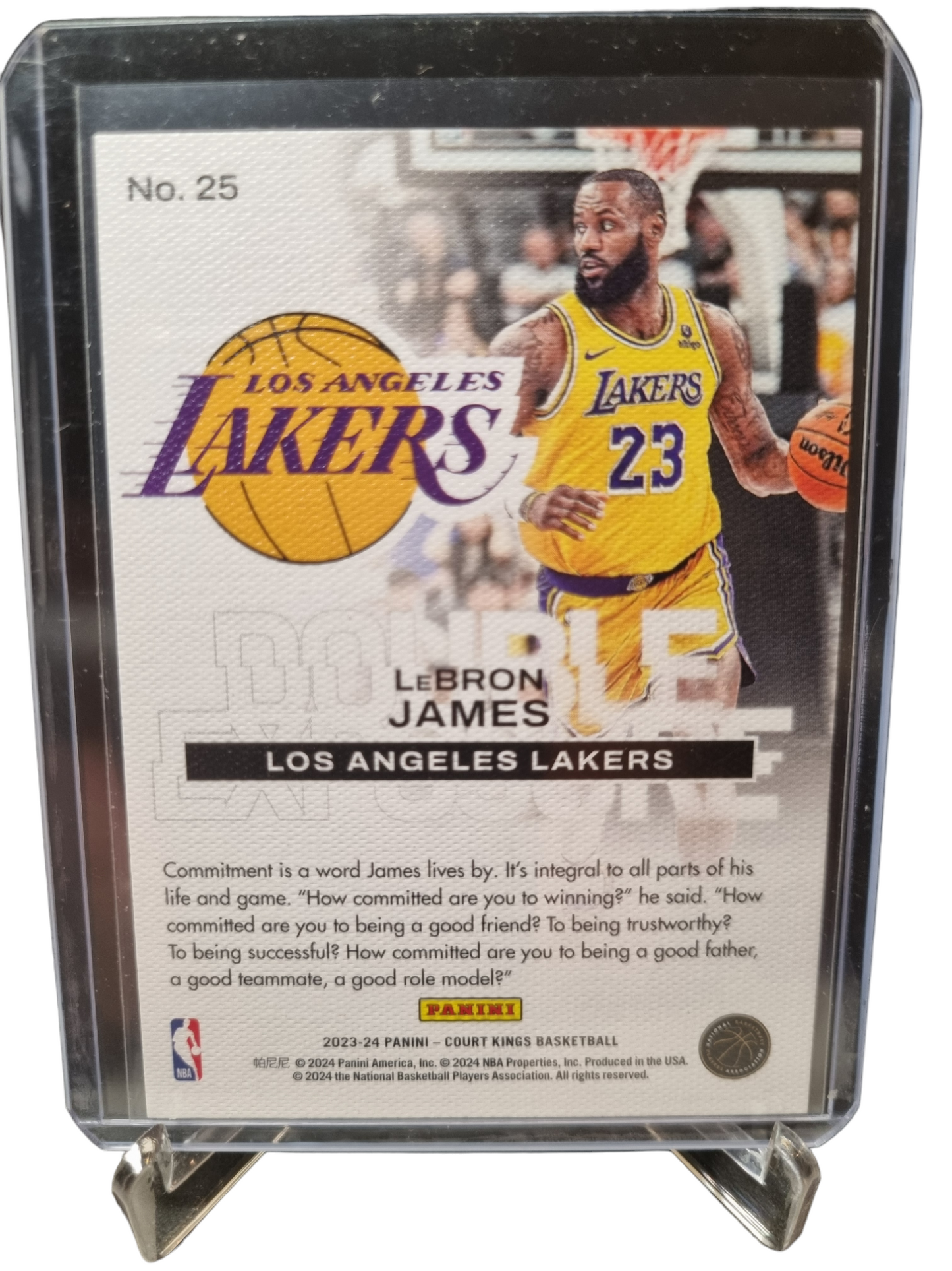 2023-24 Panini Court Kings #25 Lebron James Double Exposure