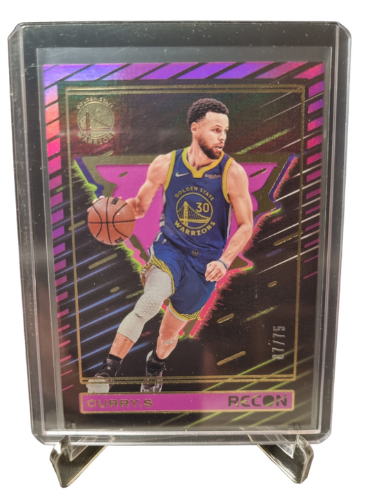 2023-24 Panini Recon #148 Stephen Curry Purple Holo 07/75