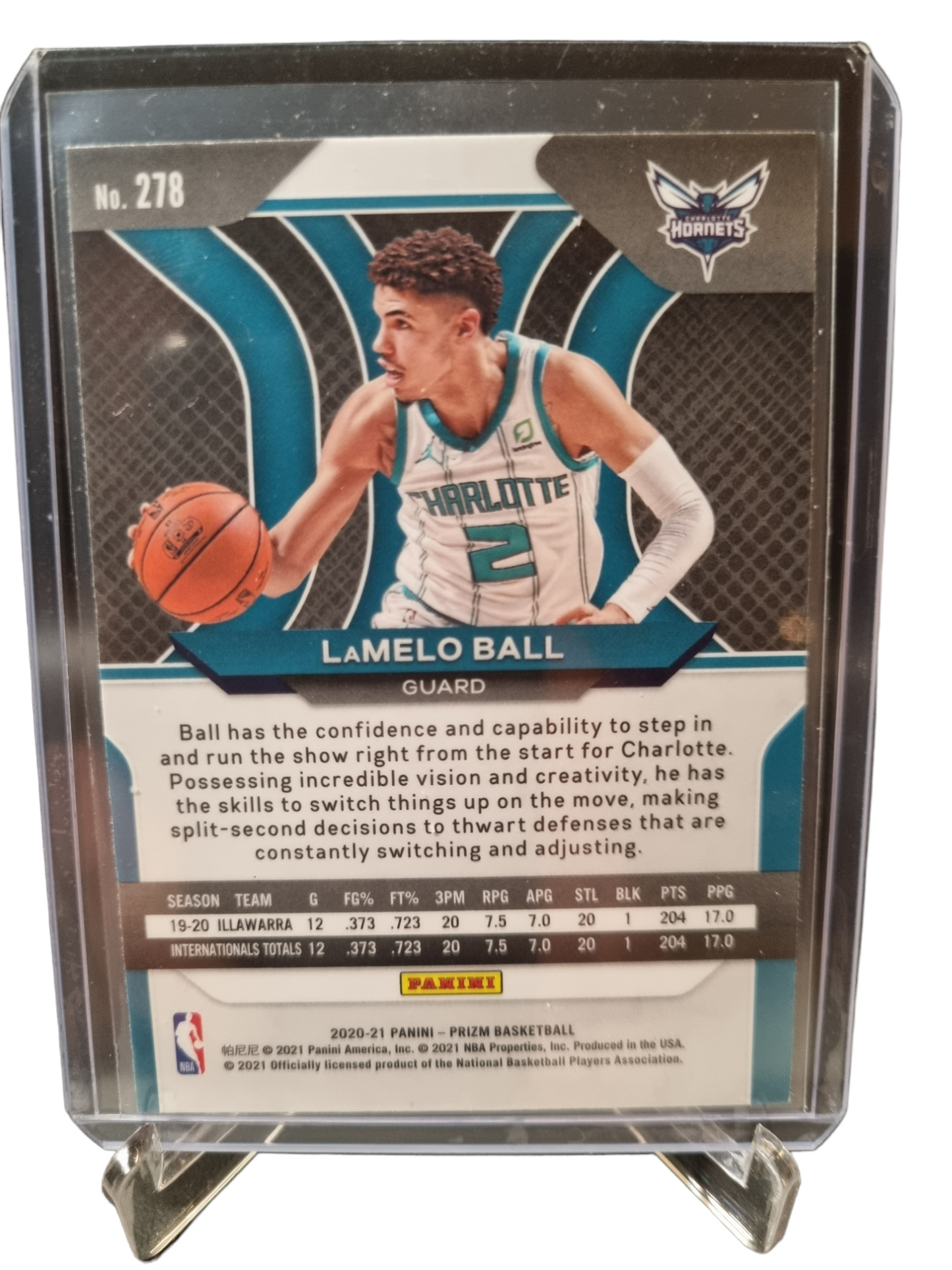 2020-21 Panini Prizm #278 LaMelo Ball Rookie Card