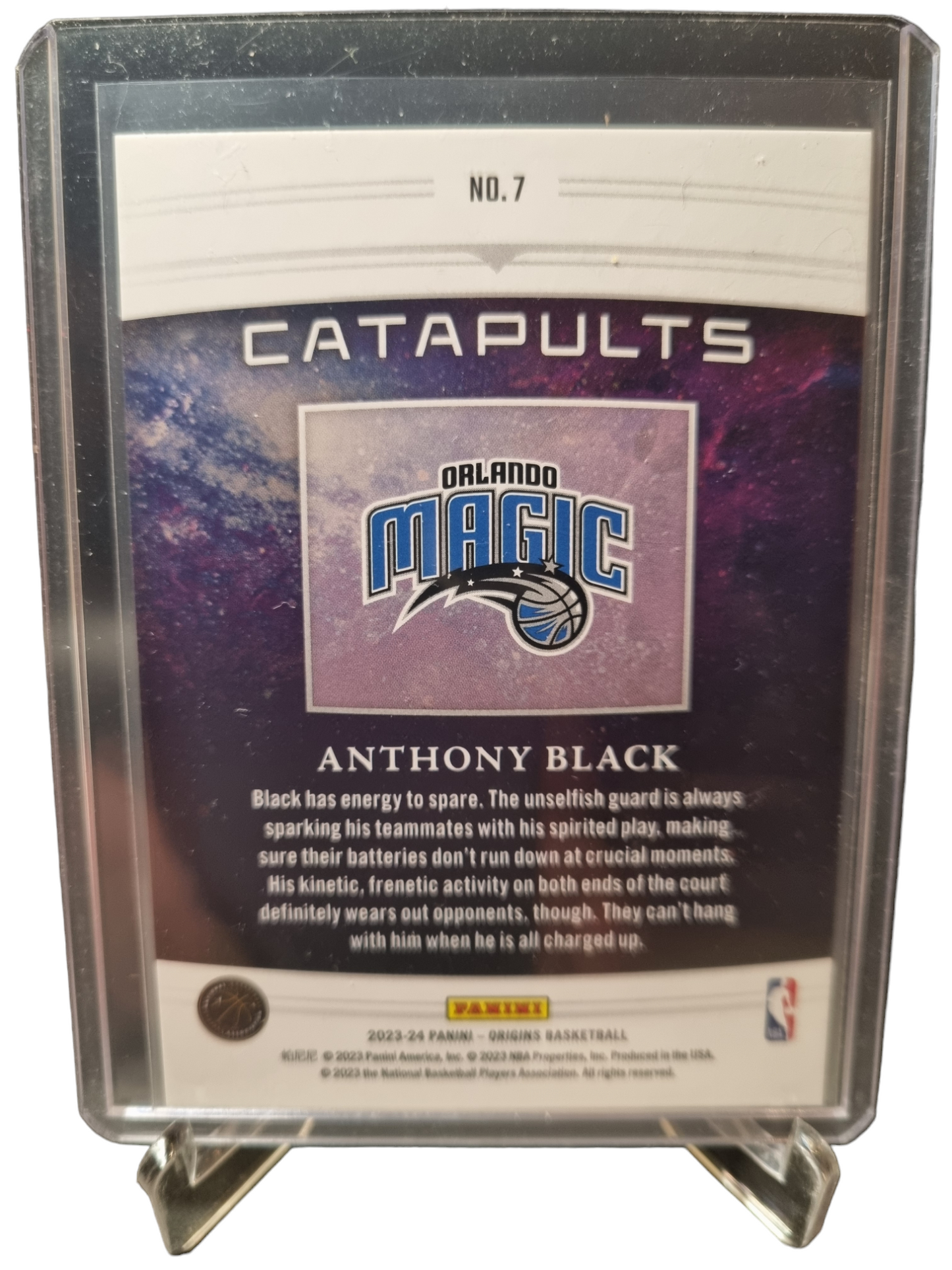 2023-24 Panini Court Origins #7 Anthony Black Rookie Card Catapults