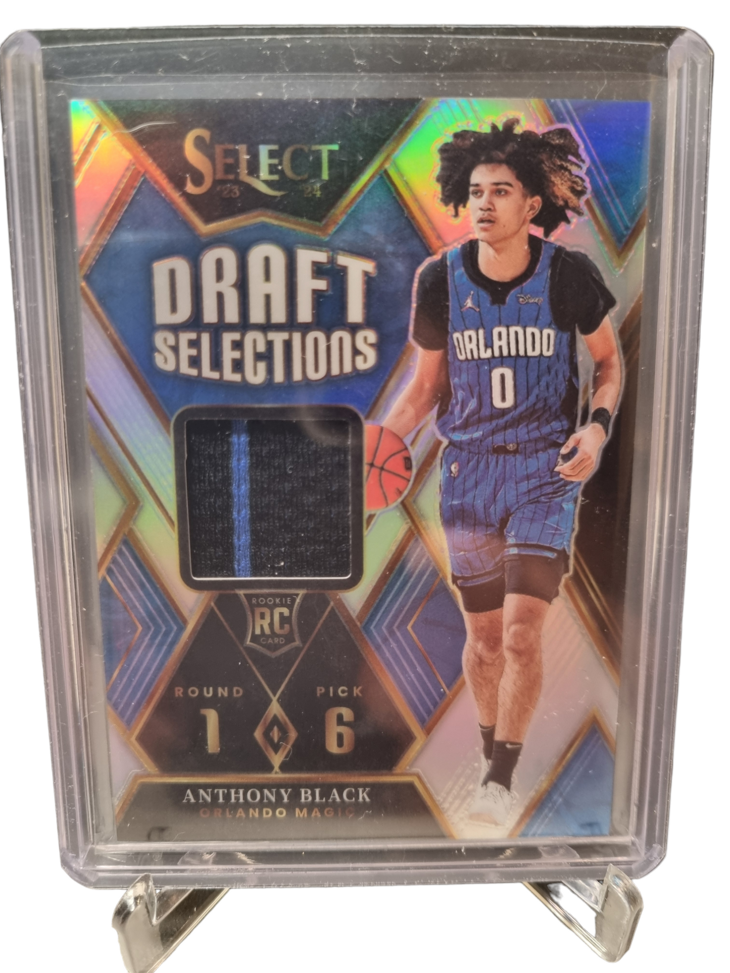 2023-24 Panini Select #DSM-AB Anthony Black Rookie Card Draft Selections Patch Silver Prizm