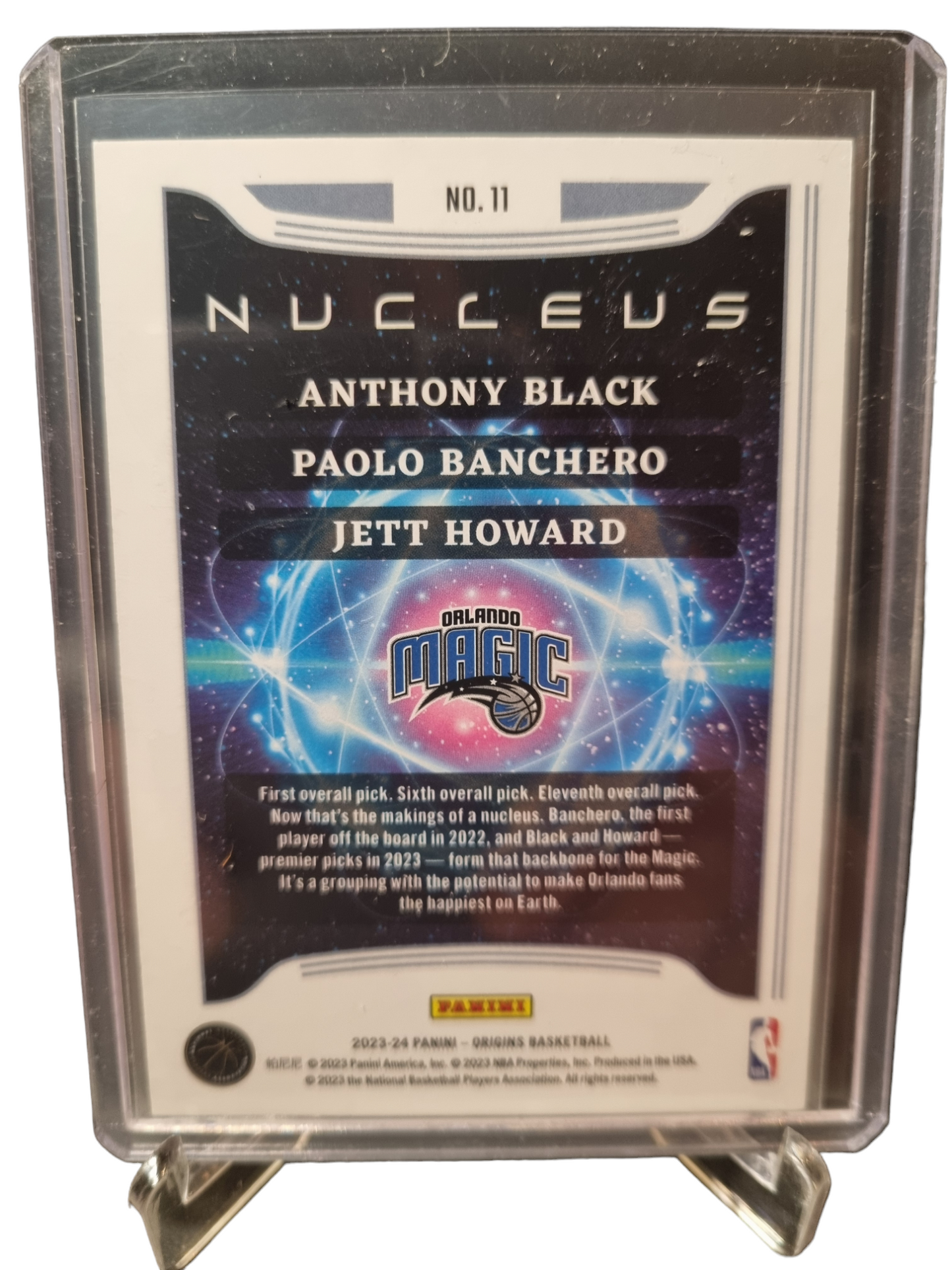 2023-24 Panini Origins #11 Anthony Black/Paolo Banchero/Jett Howard Nucleus