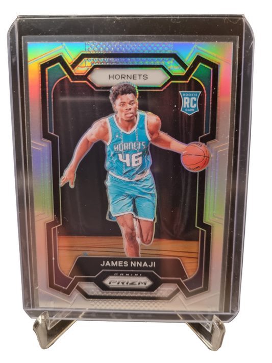 2023-24 Panini Prizm #159 James Nnaji Rookie Card Silver Prizm