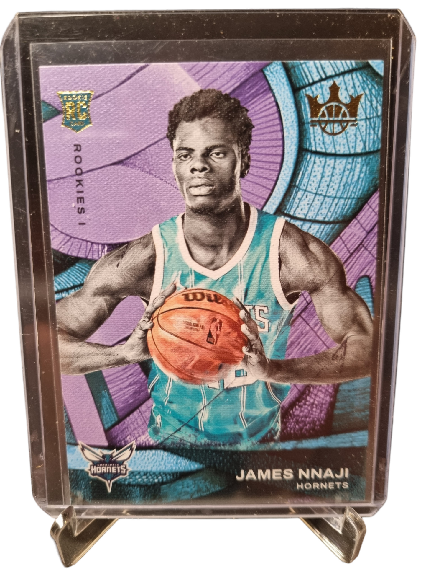 2023-24 Panini Court Kings #80 James Nnaji Rookie Card Rookies I