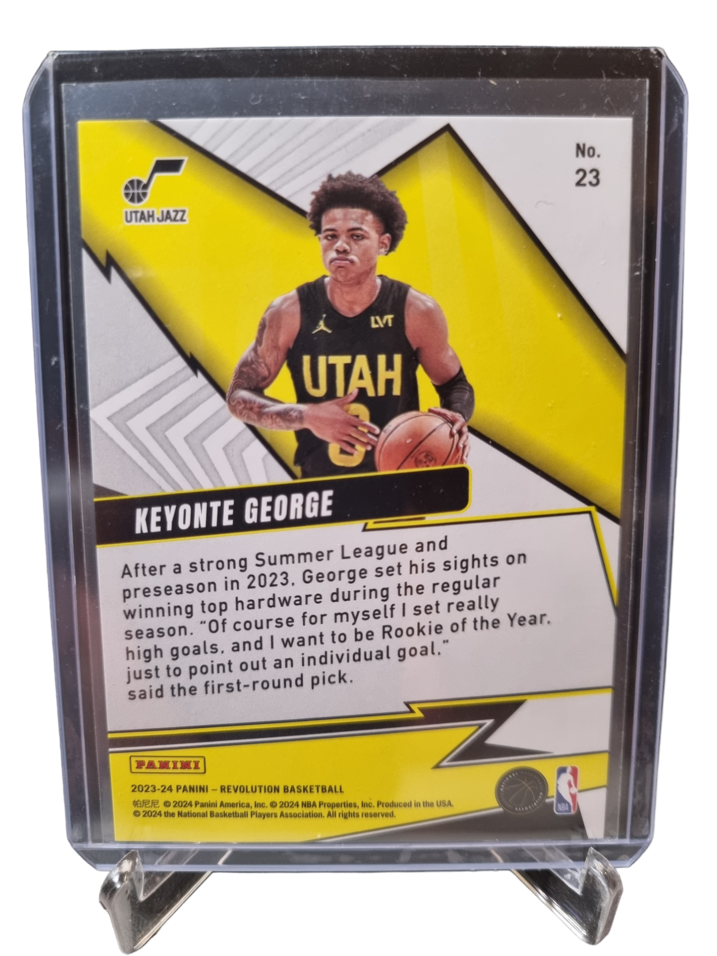 2023-24 Panini Revolution #23 Keyonte George Rookie Card Shockwave