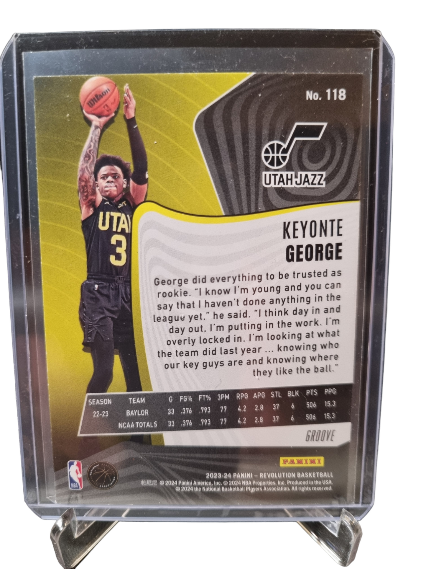 2023-24 Panini Revolution #118 Keyonte George Rookie Card Groove