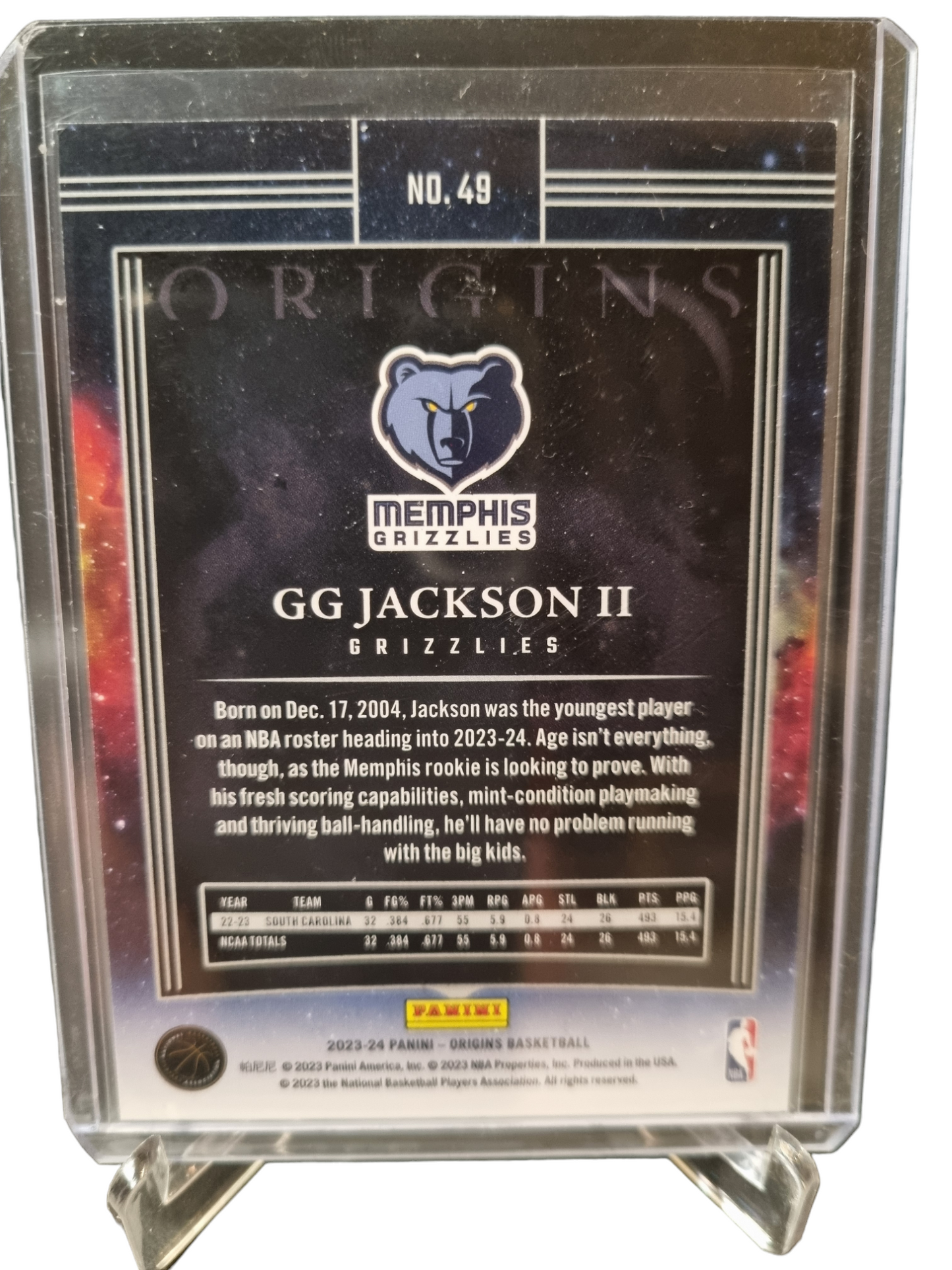 2023-24 Panini Origins #49 GG Jackson II Rookie Card