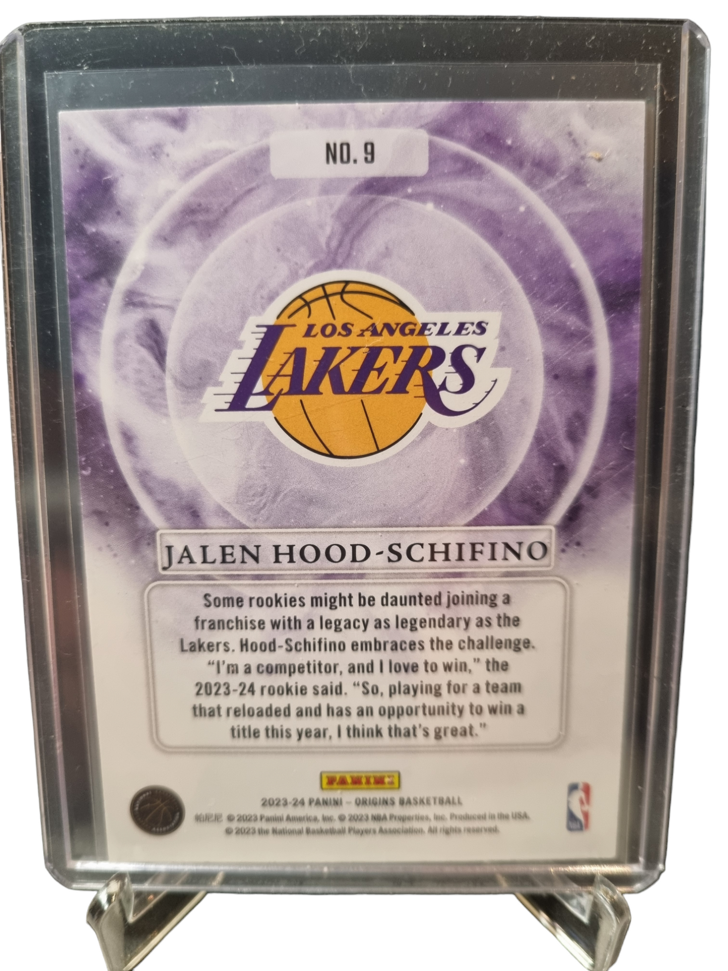 2023-24 Panini Origins #9 Jalen Hood-Schifino Rookie Card Euphoria