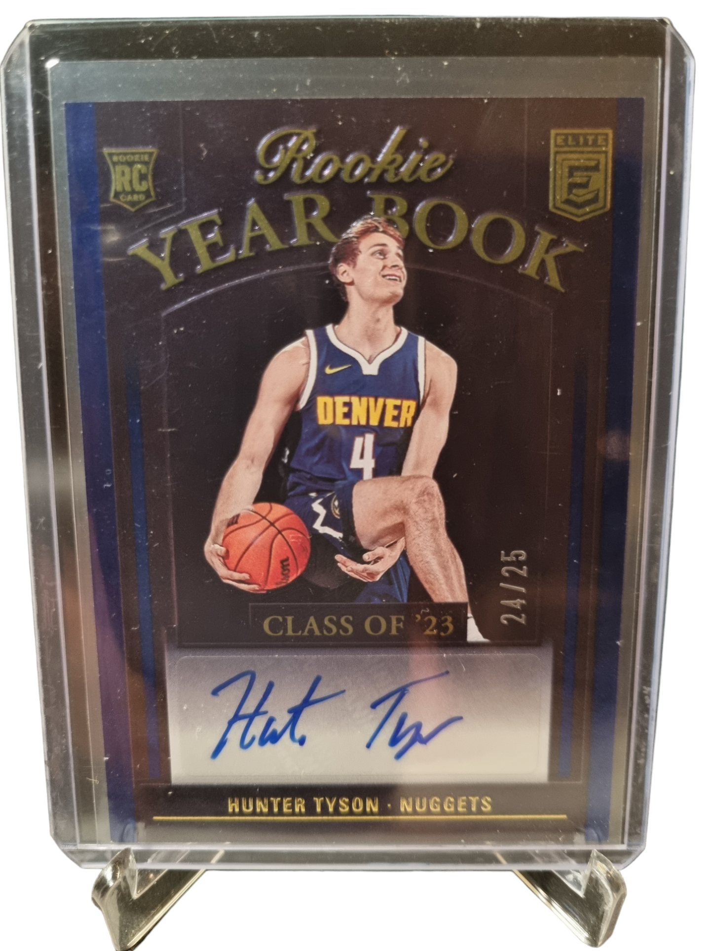 2023-24 Panini Donruss Elite #RYB-TYS Hunter Tyson Rookie Year Book Autograph 24/25