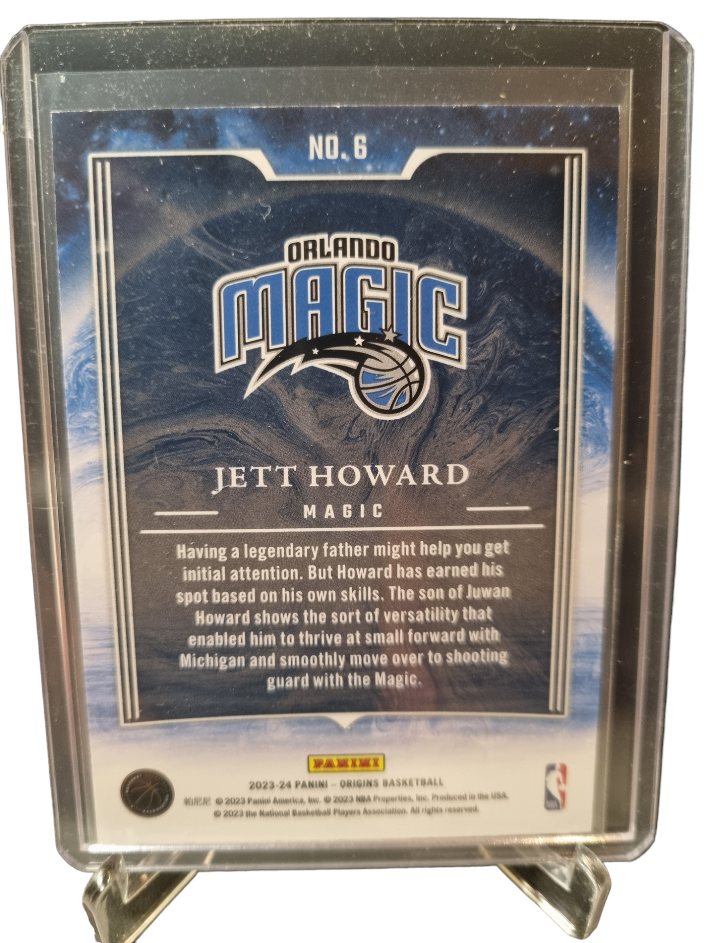 2023-24 Panini Origins #6 Jett Howard Rookie Card Taking The Leap