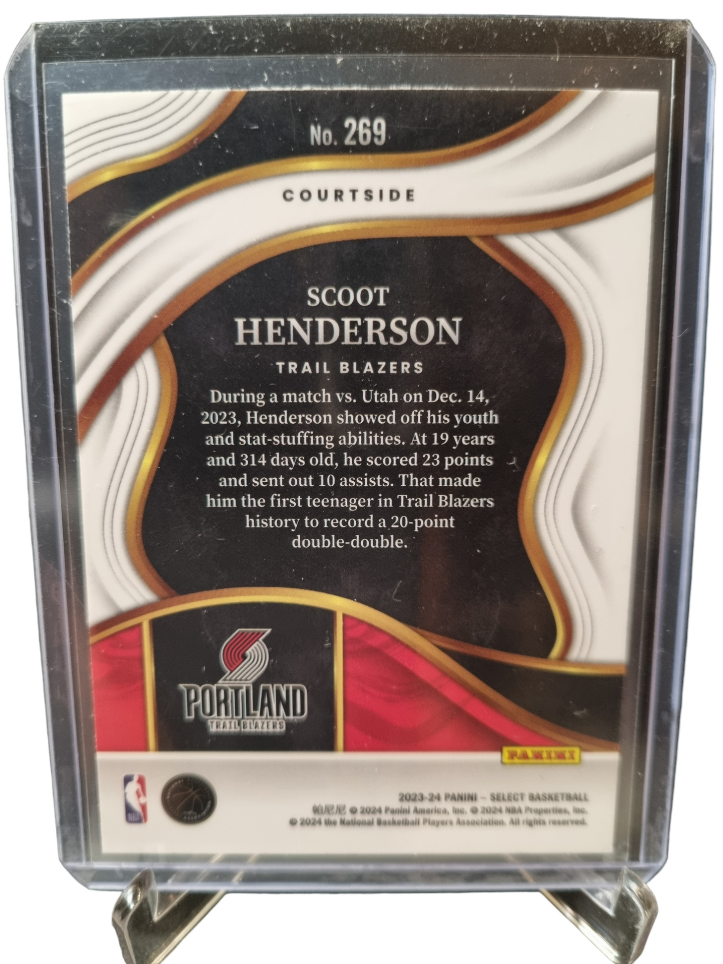 2023-24 Panini Select #269 Scoot Henderson Rookie Card Concourse