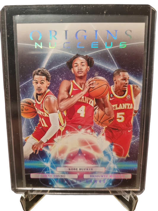 2023-24 Panini Origins #14 Kobe Bufkin/Trae Young/Dejounte Murray Nucleus