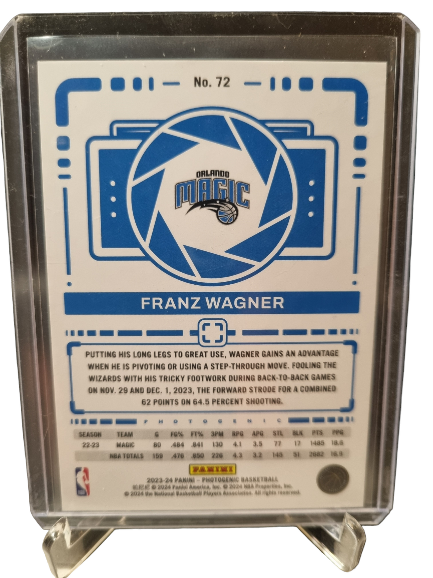 2023-24 Panini Photogenic #72 Franz Wagner