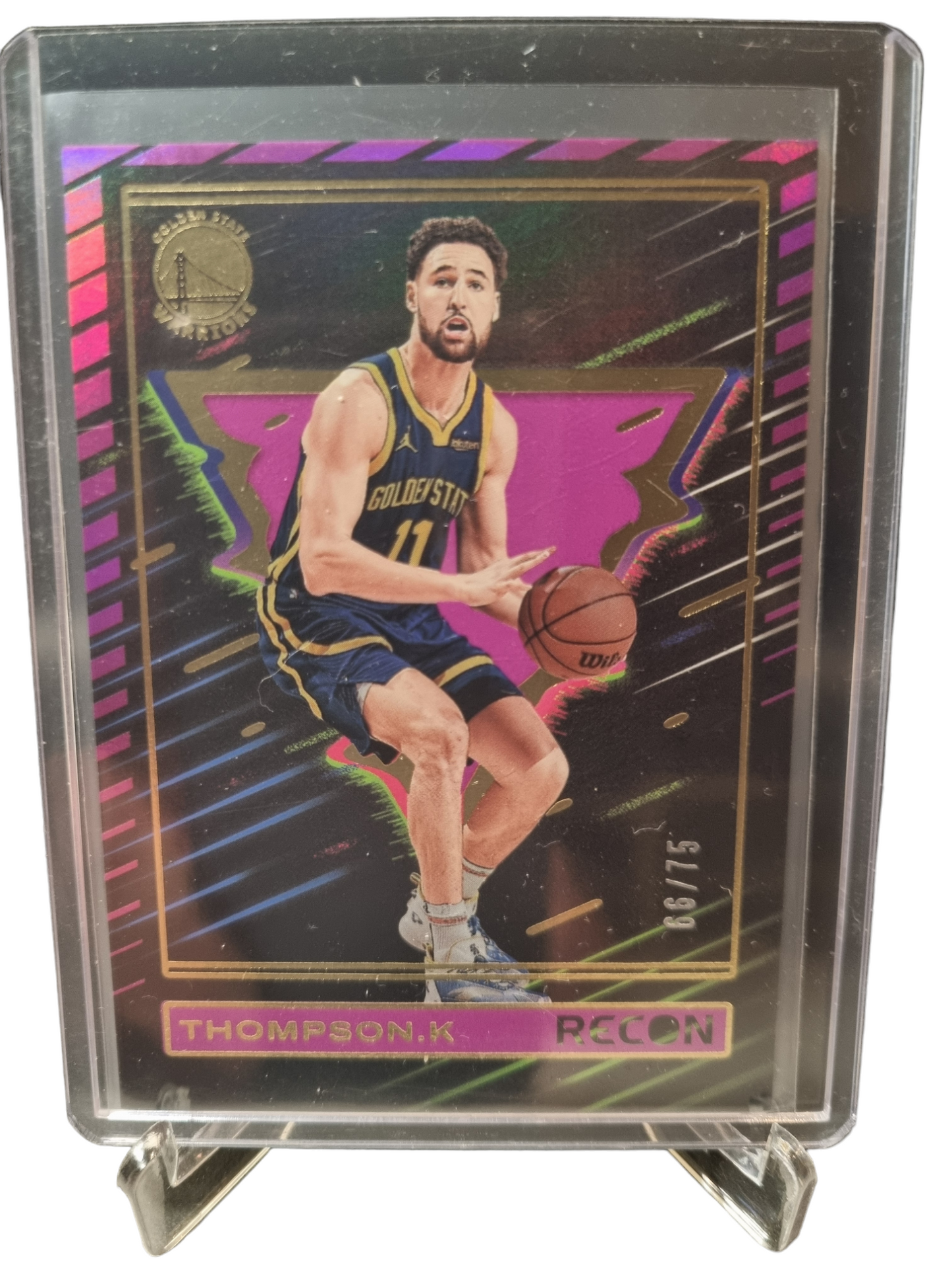 2023-24 Panini Recon #112 Klay Thompson Purple Holo 66/75