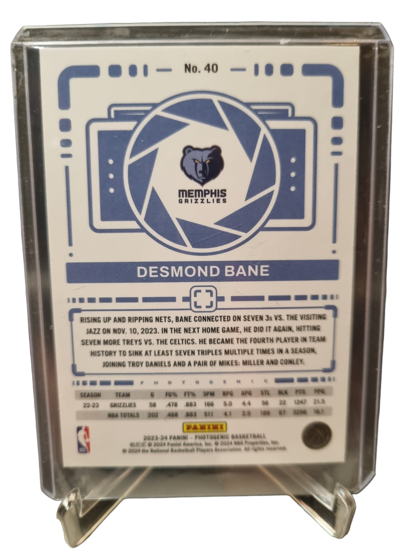 2023-24 Panini Photogenic #40 Desmond Bane