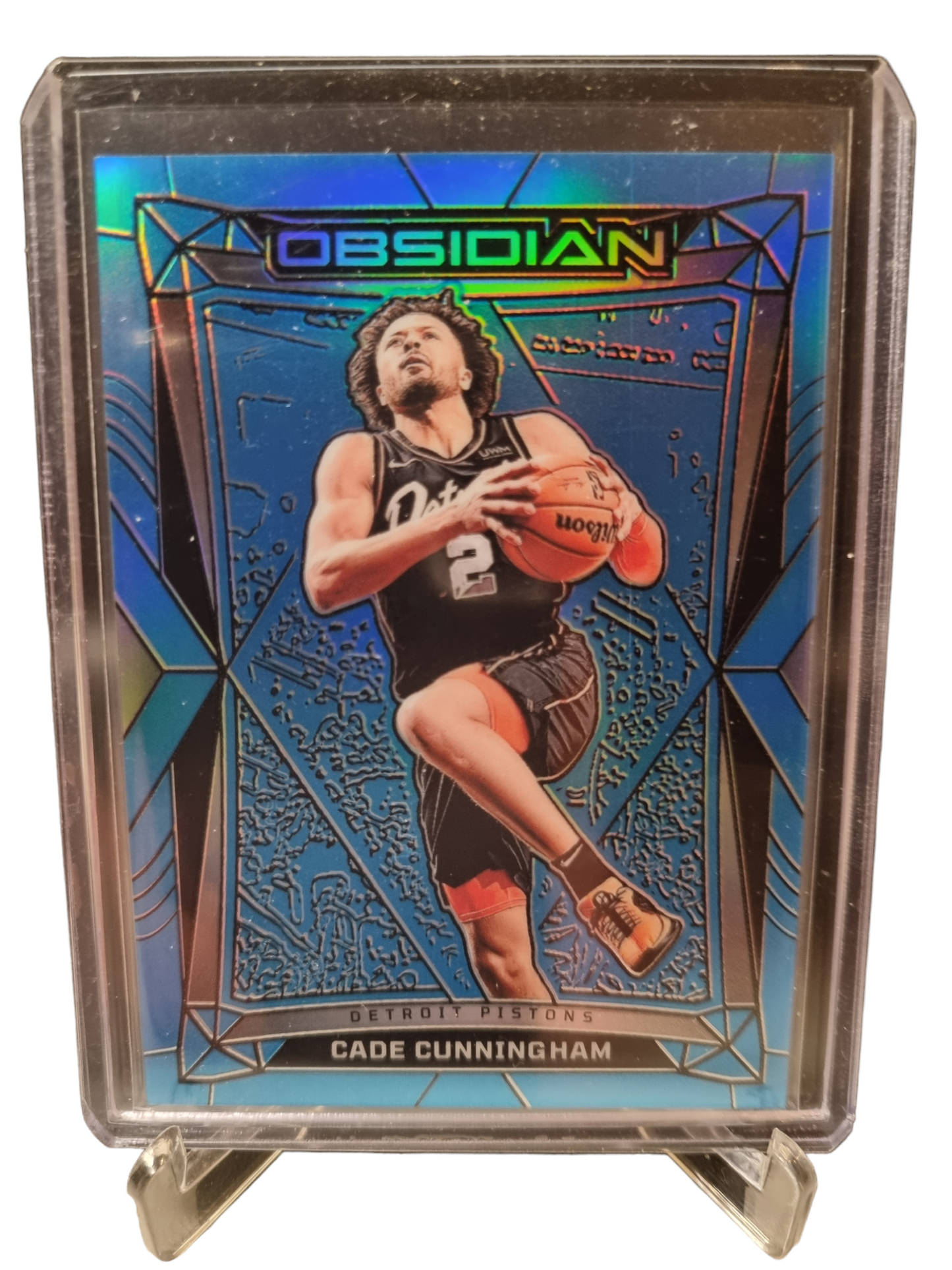 2023-24 Panini Obsidian #141 Cade Cunningham Aqua FOTL Exclusive 08/16