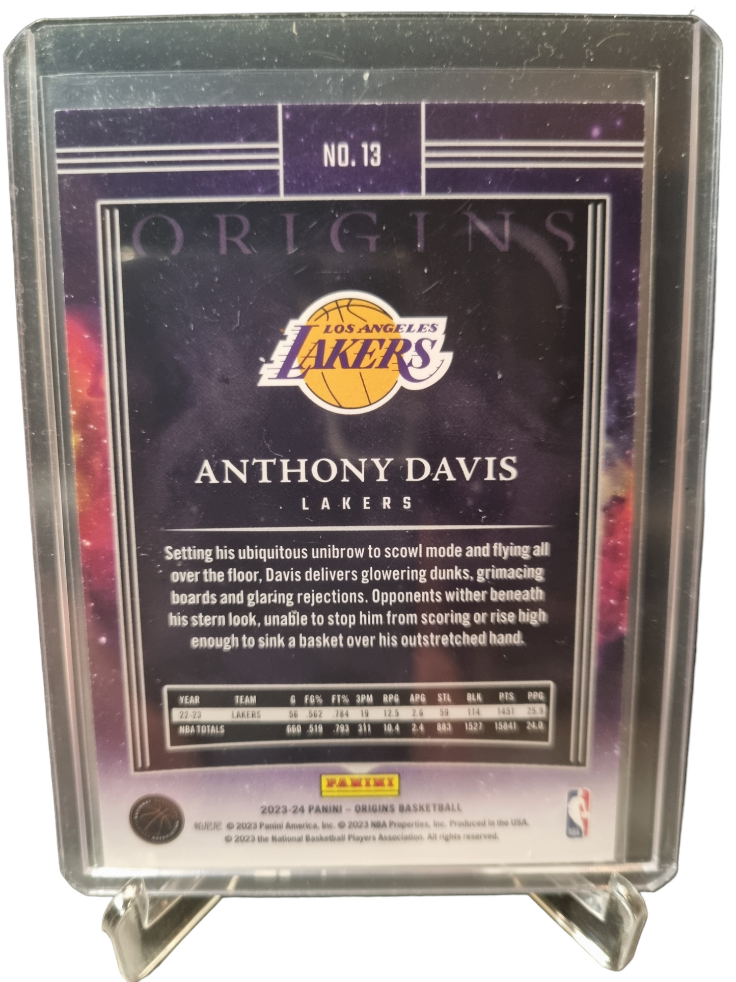 2023-24 Panini Origins #13 Anthony Davis Basketballs