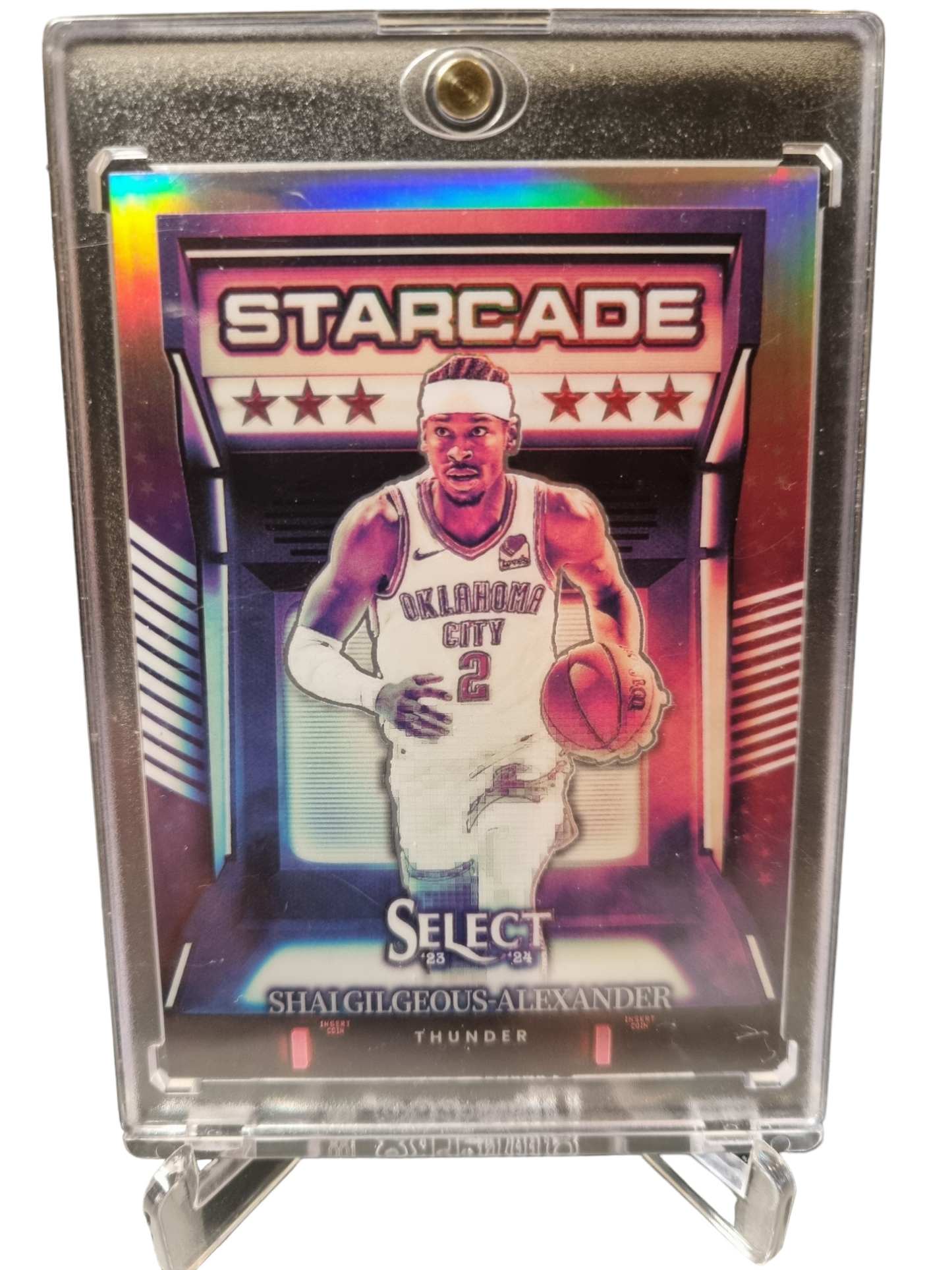 2023-24 Panini Select #30 Shai Gilgeous-Alexander Starcade Prizm SSP Case Hit