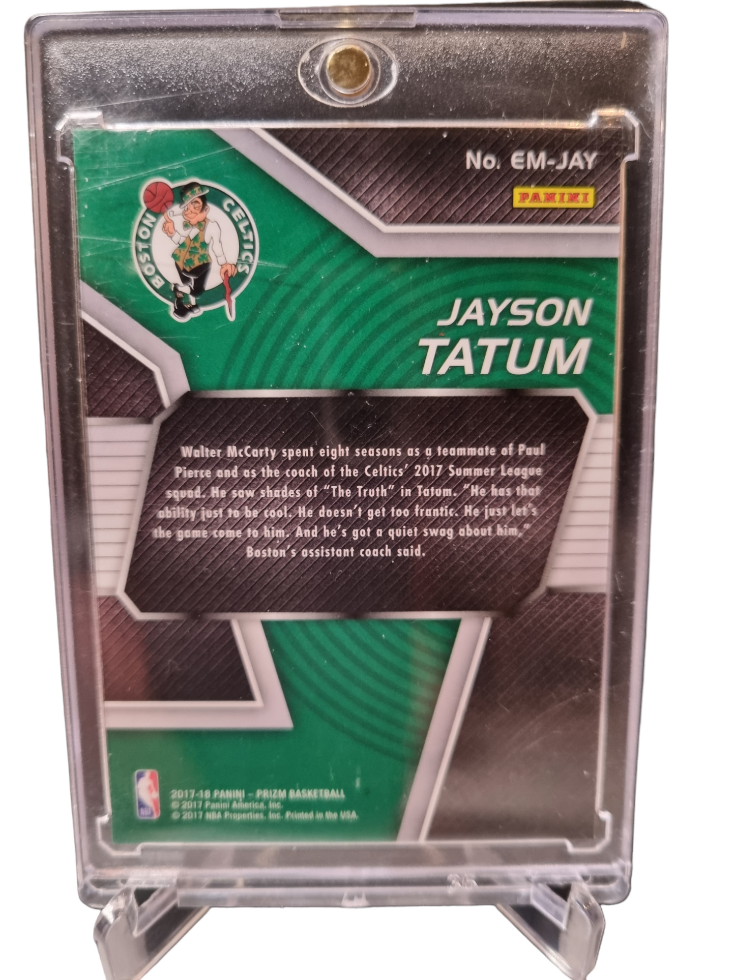 2017-18 Panini Prizm #EM-JAY Jayson Tatum Rookie Card Emergent