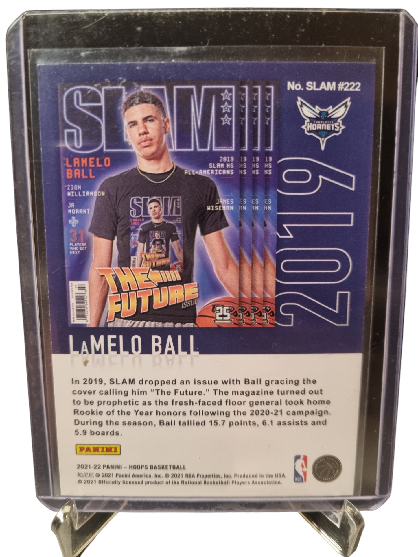 2021-22 Panini Hoops #Slam 222 LaMelo Ball Slam