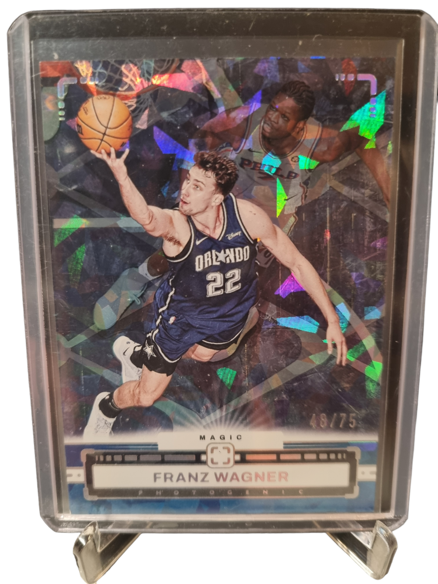 2023-24 Panini Photogenic #72 Franz Wagner Cracked Ice Holo 48/75