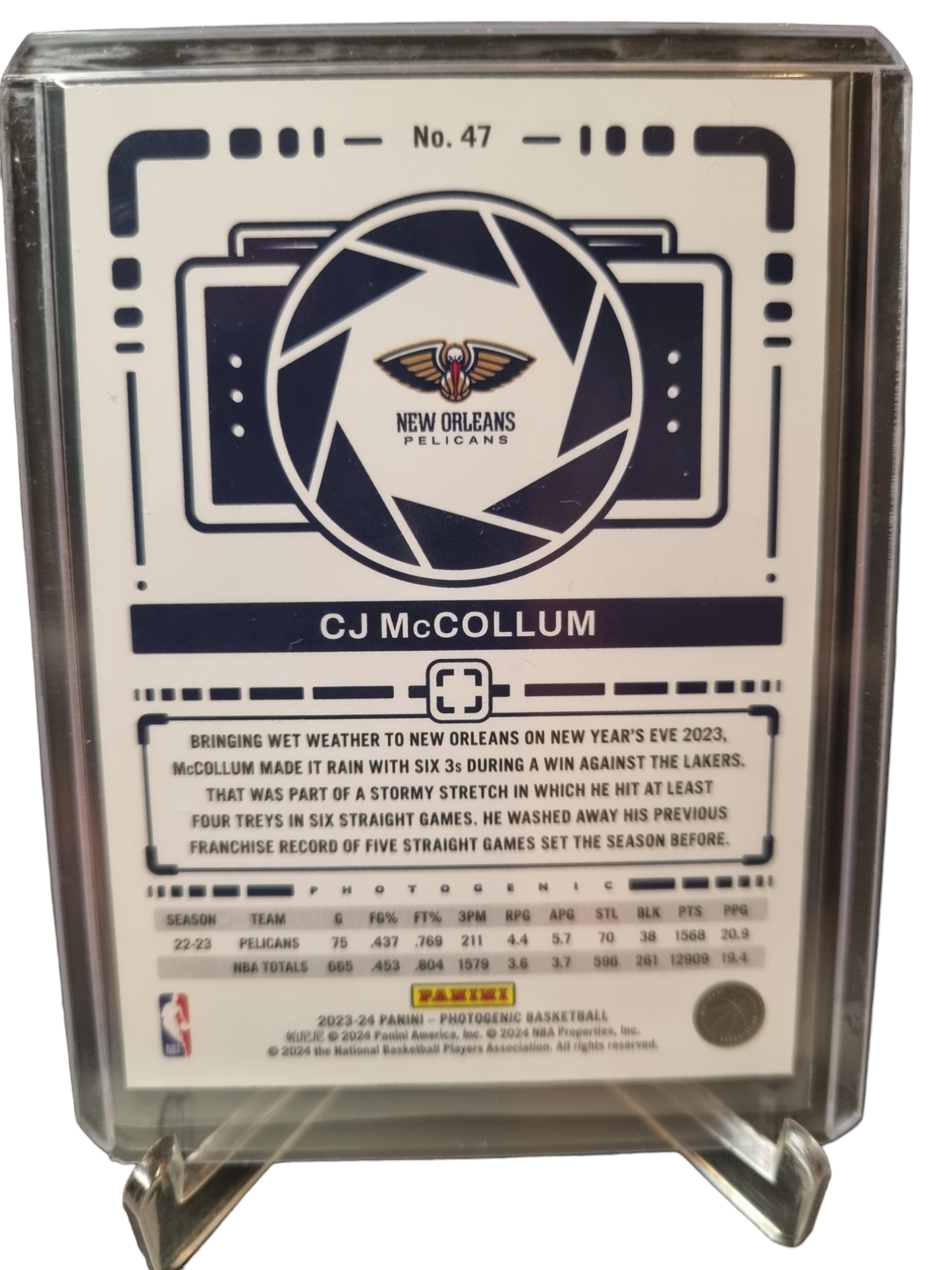 2022-23 Panini Photogenic #47 CJ McCollum