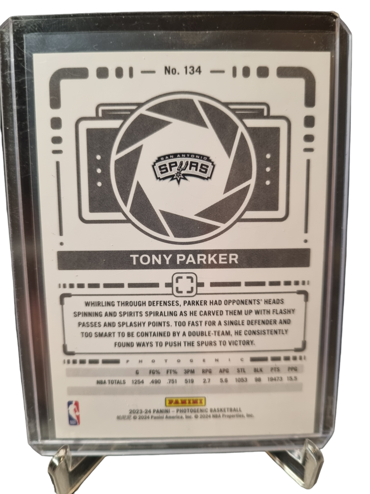 2023-24 Panini Photogenic #134 Tony Parker