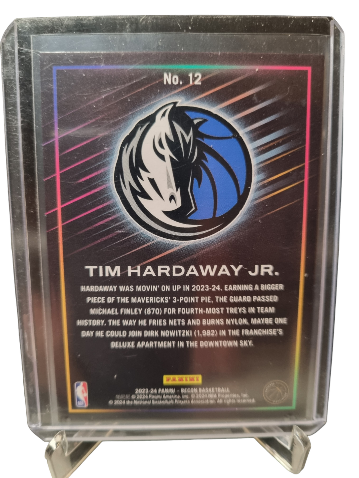 2023-24 Panini Recon #12 Tim Hardaway JR Blue Holo 73/99