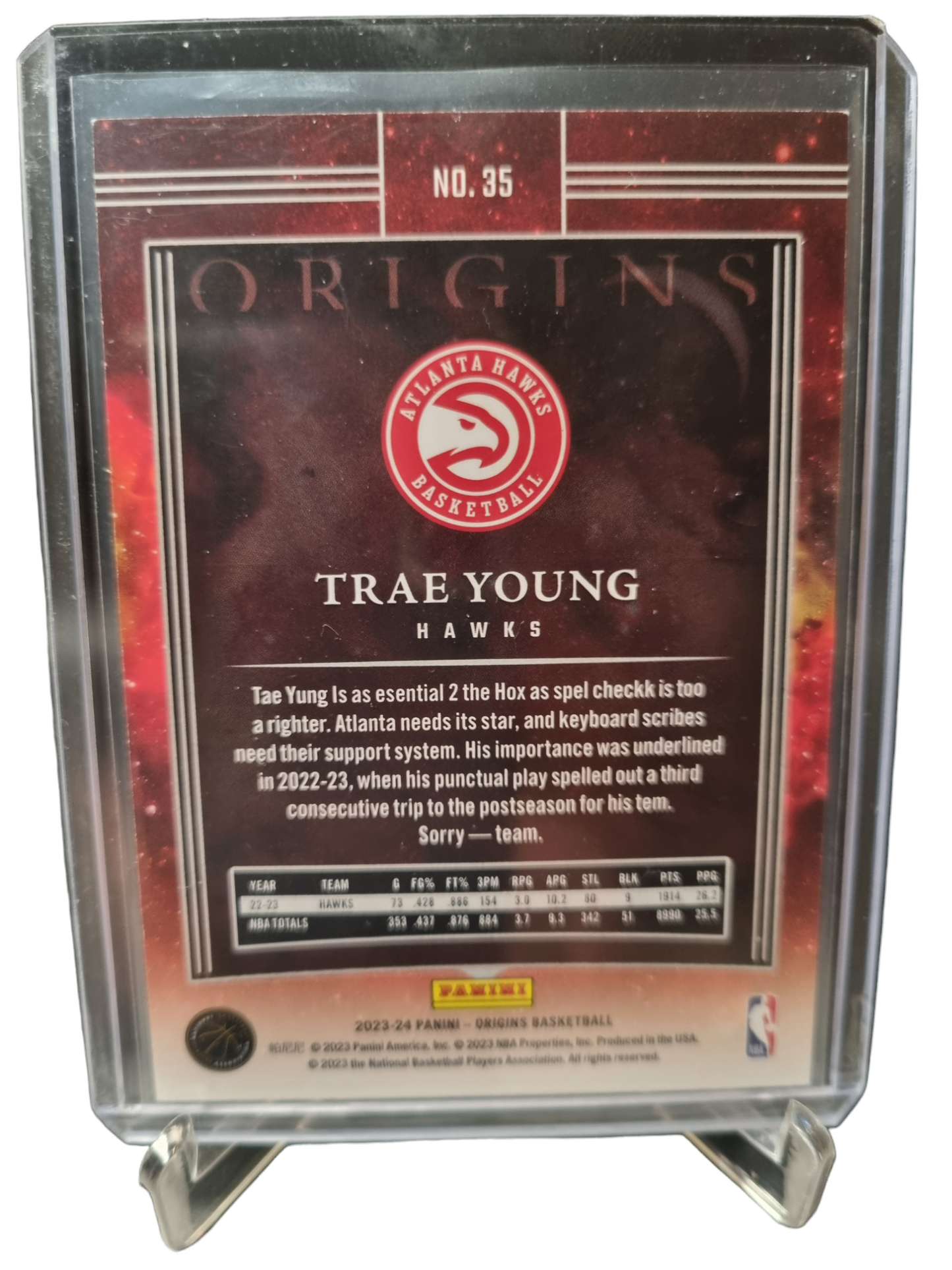 2023-24 Panini Origins #35 Trae Young