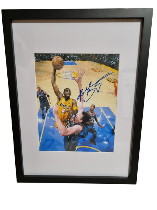 Kobe Bryant A4 Photograph Print Framed