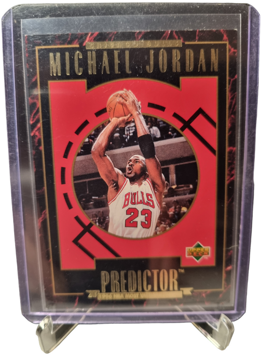 1995 Upper Deck #R1 Michael Jordan Predictor Gold Foil 1996 MVP