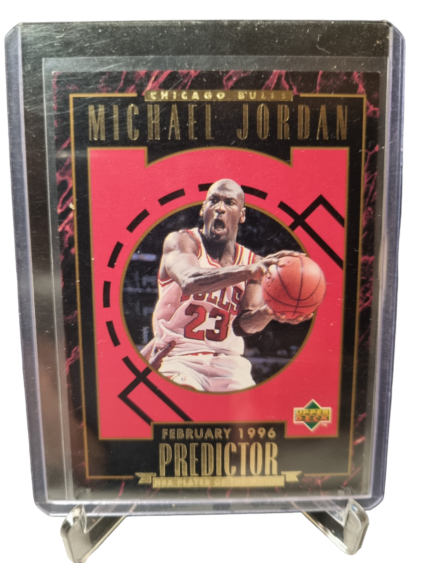 1996 Upper Deck #R2 Michael Jordan Predictor Gold Foil January 1996