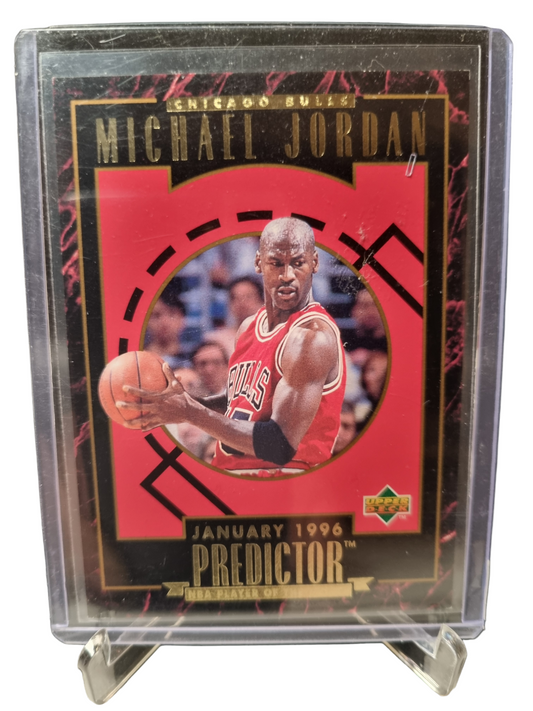 1996 Upper Deck #R3 Michael Jordan Predictor Gold Foil February 1996