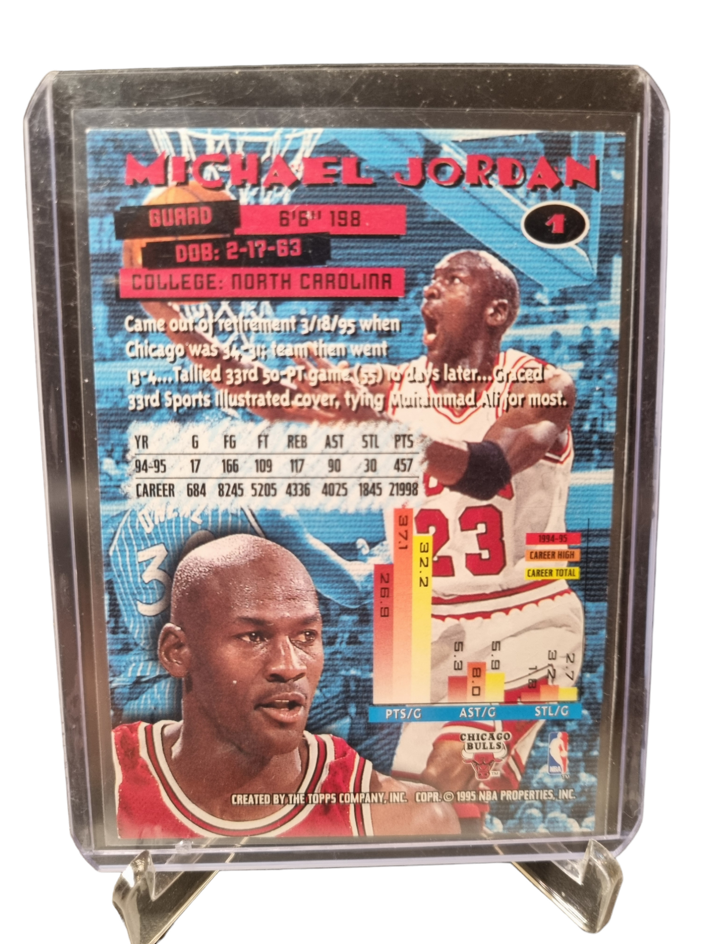 1995 Topps Stadium Club #1 Michael Jordan