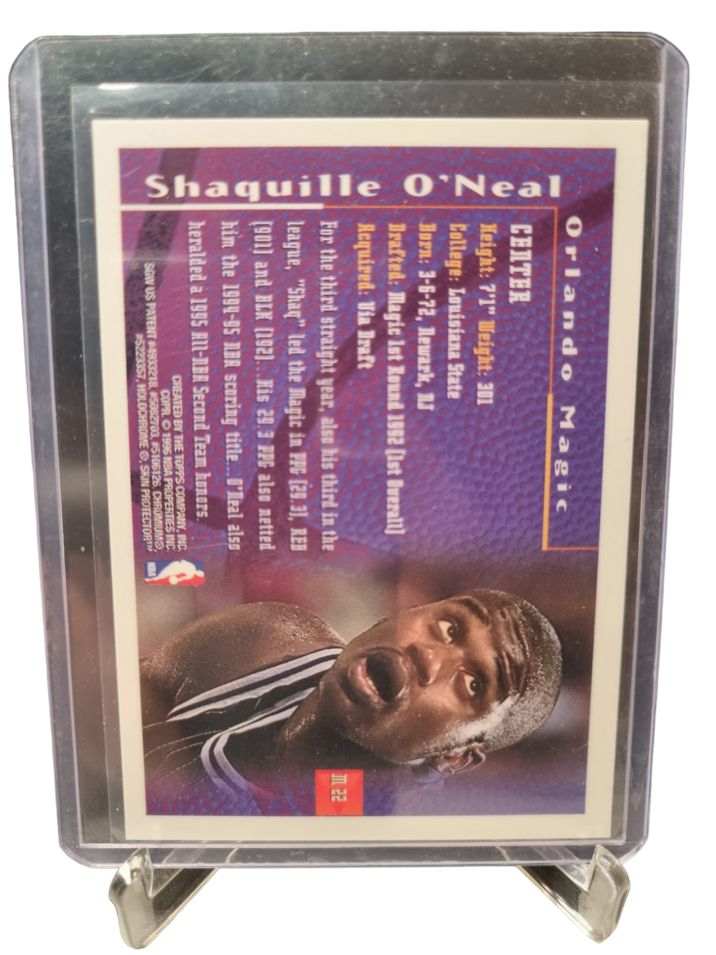 1995 Topps Finest #M22 Shaquille O'Neal