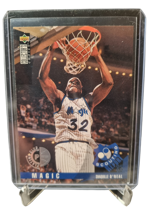 1995 Upper Deck #339 Shaquille O'Neal Scouting Report Players Club Edition