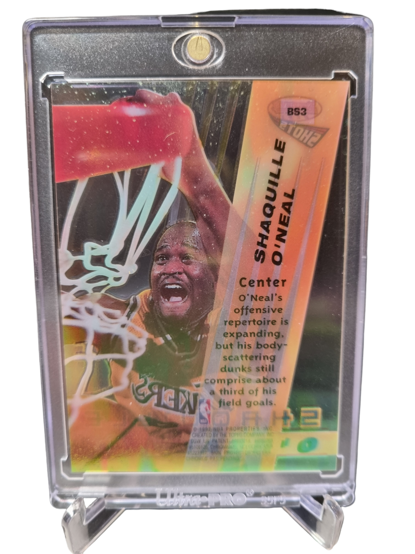 1997 Bowmans Best #BS3 Shaquille O'Neal Bowmans Best Shots Refractor