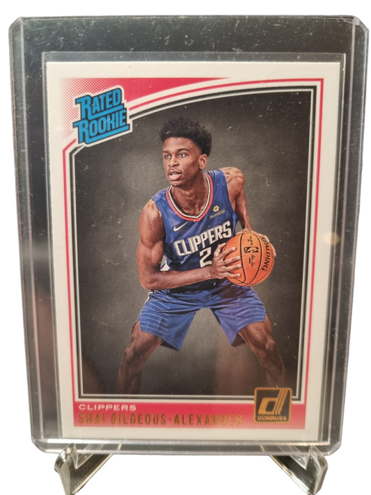 2018-19 Panini Donruss #162 Shai Gilgeous-Alexander Rookie Card Rated Rookie