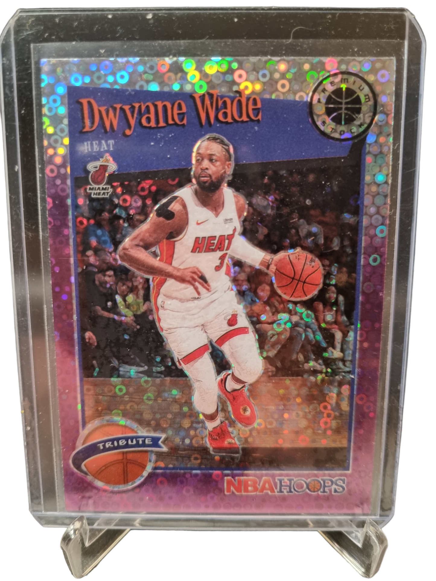 2019-20 Panini Hoops Premium Stock #287 Dwyane Wade Fast Break Disco Prizm