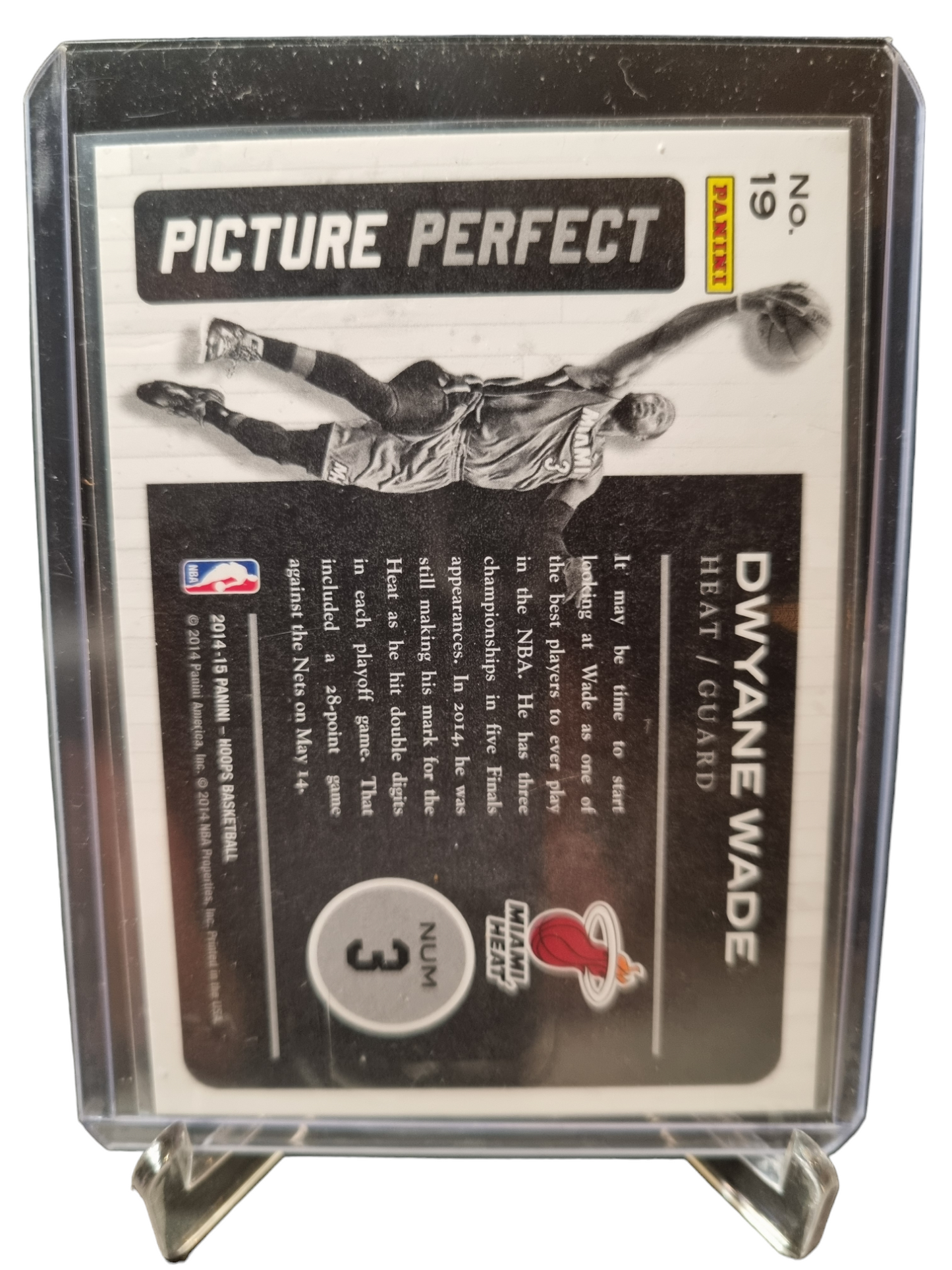 2014-15 Panini Hoops #19 Dwyane Wade  picture Perfect Gold Foil