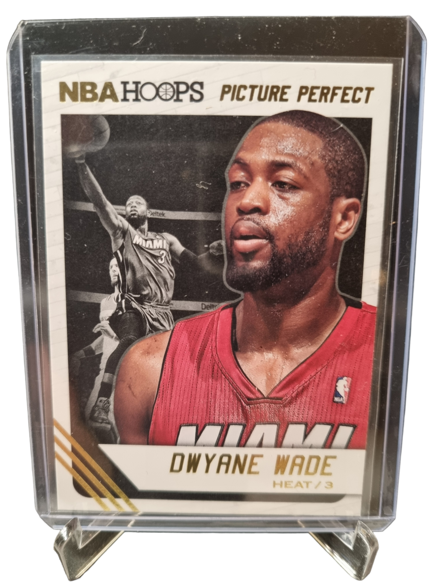 2014-15 Panini Hoops #19 Dwyane Wade  picture Perfect Gold Foil