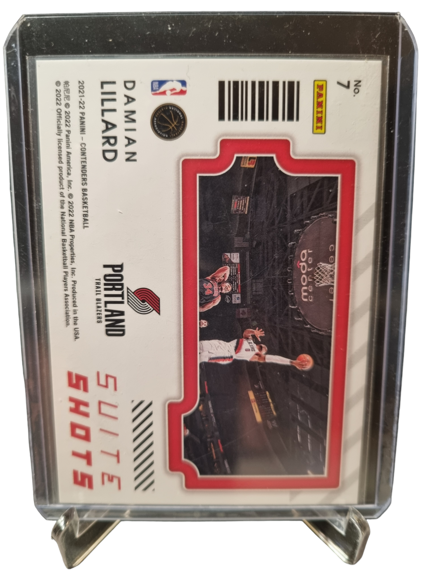 2021-22 Panini Contenders #7 Damian Lillard Suite Shots