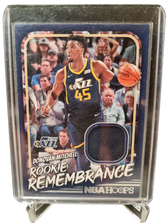 2022-23 Panini Hoops #RR-DMU Donovan Mitchell Rookie Remembrance Game Worn Patch