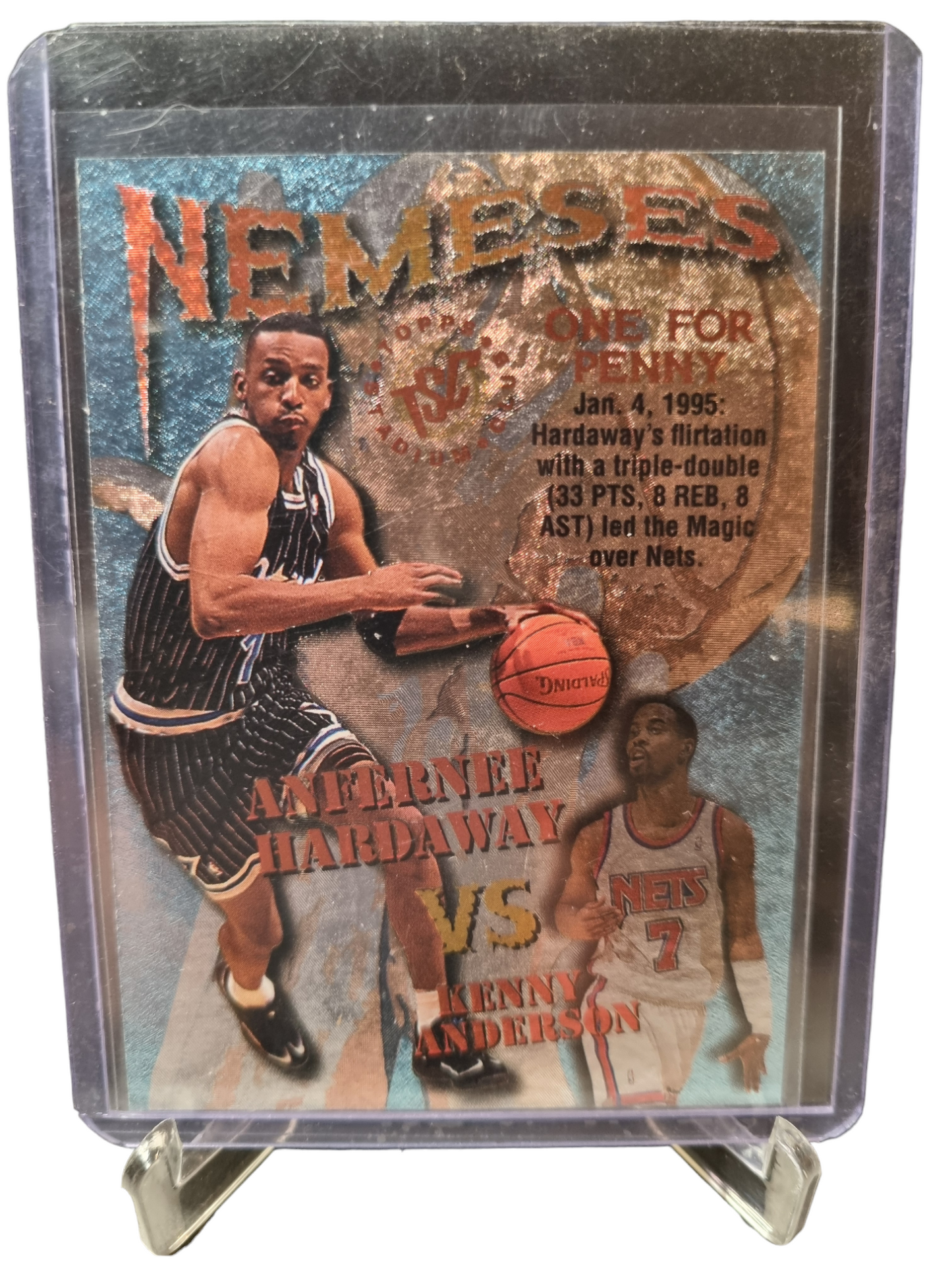 1995 Topps #N7 Anfernee Hardaway vs Kenny Anderson Nemeses